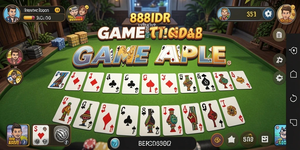 Tampilan seru gameplay Gaple di 888IDR.