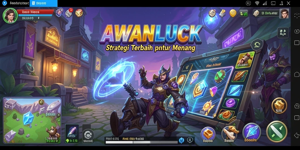 Tampilan gameplay AWANLUCK yang menarik dan strategi mendalam.