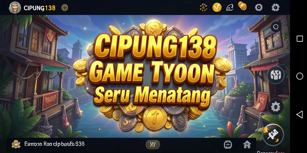 Tampilan gameplay menarik dari CIPUNG138 yang menggambarkan manajemen bisnis.