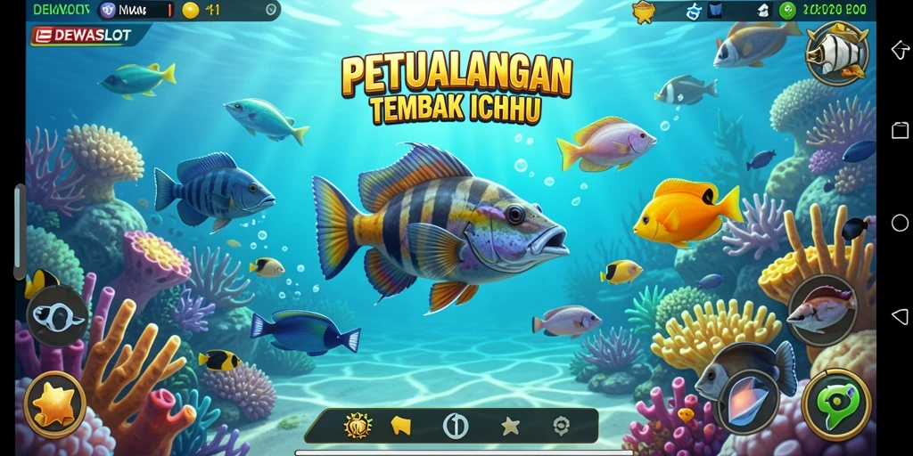 Gameplay menembak ikan yang seru dan mendebarkan di DEWASLOT.