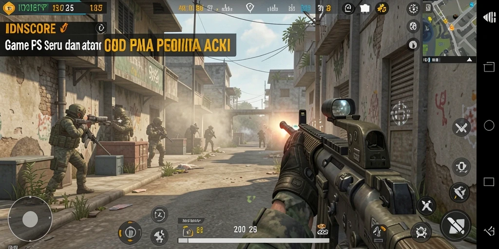 Gameplay menantang dan intens dalam IDNSCORE.
