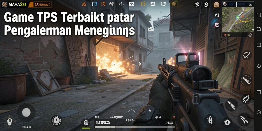 Tangkapan layar gameplay MAHA24 yang menampilkan aksi seru dalam TPS.