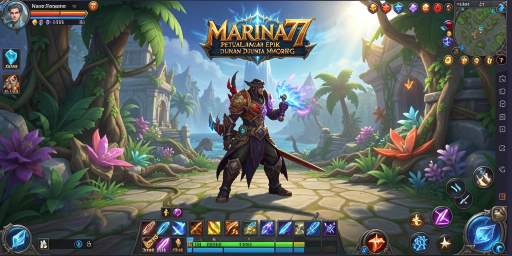 Screenshot gameplay MARINA77 menampilkan aksi seru dalam dunia MMORPG.