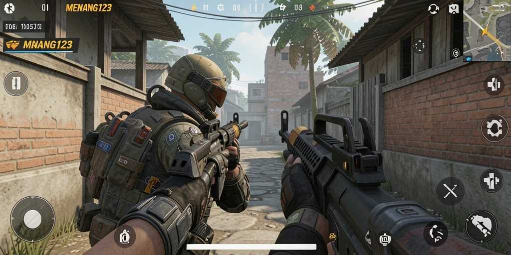 Gameplay MENANG123 yang seru dan mendebarkan saat pertempuran.
