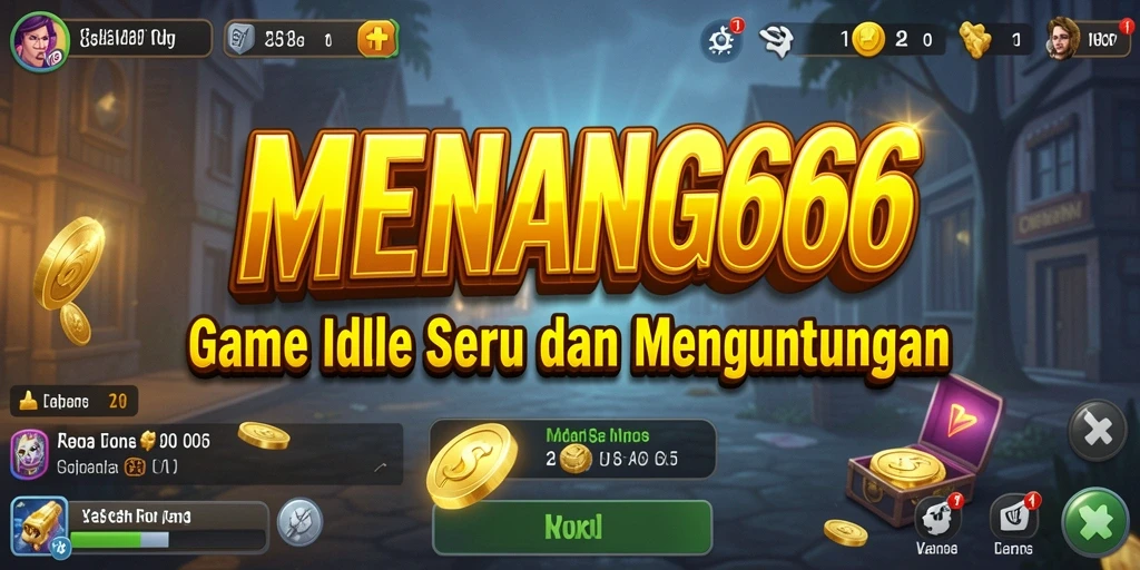 Tangkapan layar gameplay MENANG666 dengan karakter sedang mengumpulkan sumber daya.