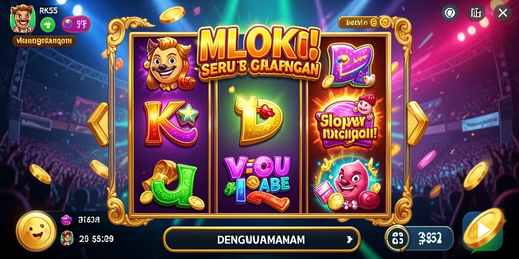 Screenshot menunjukkan gameplay slot yang seru dan interaktif.