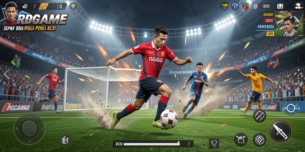 Gameplay RPGAME yang menegangkan dan seru di lapangan.