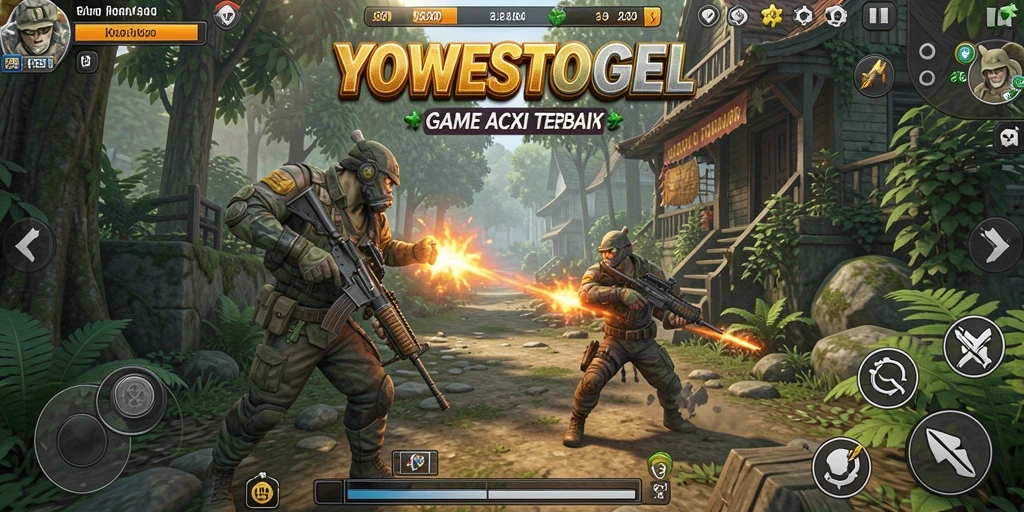 Tampilan gameplay seru dan grafis menakjubkan di YOWESTOGEL.